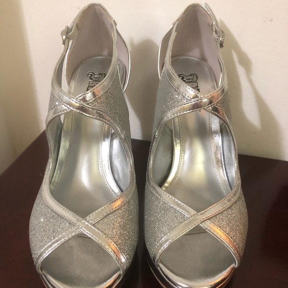 Brash Silver High Heels - Picture 1 of 3